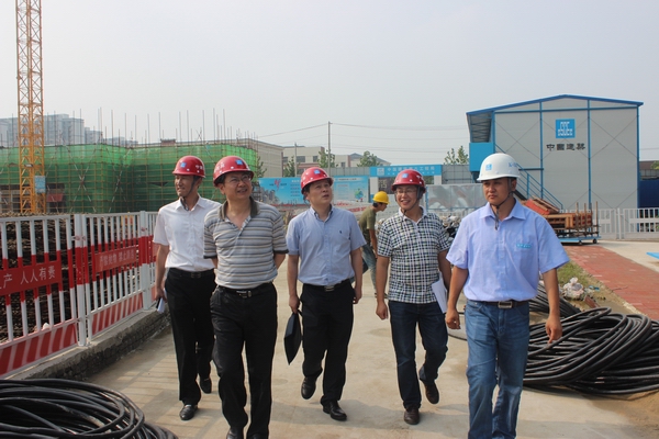 詹先豪、楊曉彬一行到濱湖項目指導工作