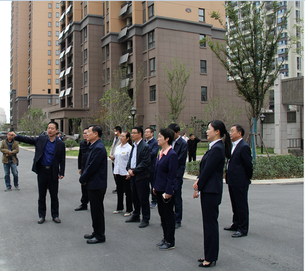 住房和城鄉建設部副部長(cháng)倪虹一行到徽鹽地產(chǎn)六安項目參觀(guān)調研